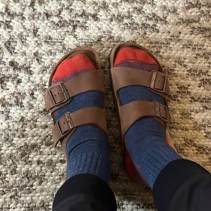Birkenstock Arizona men’s size 42 -  soft footbed habana oiled leather
